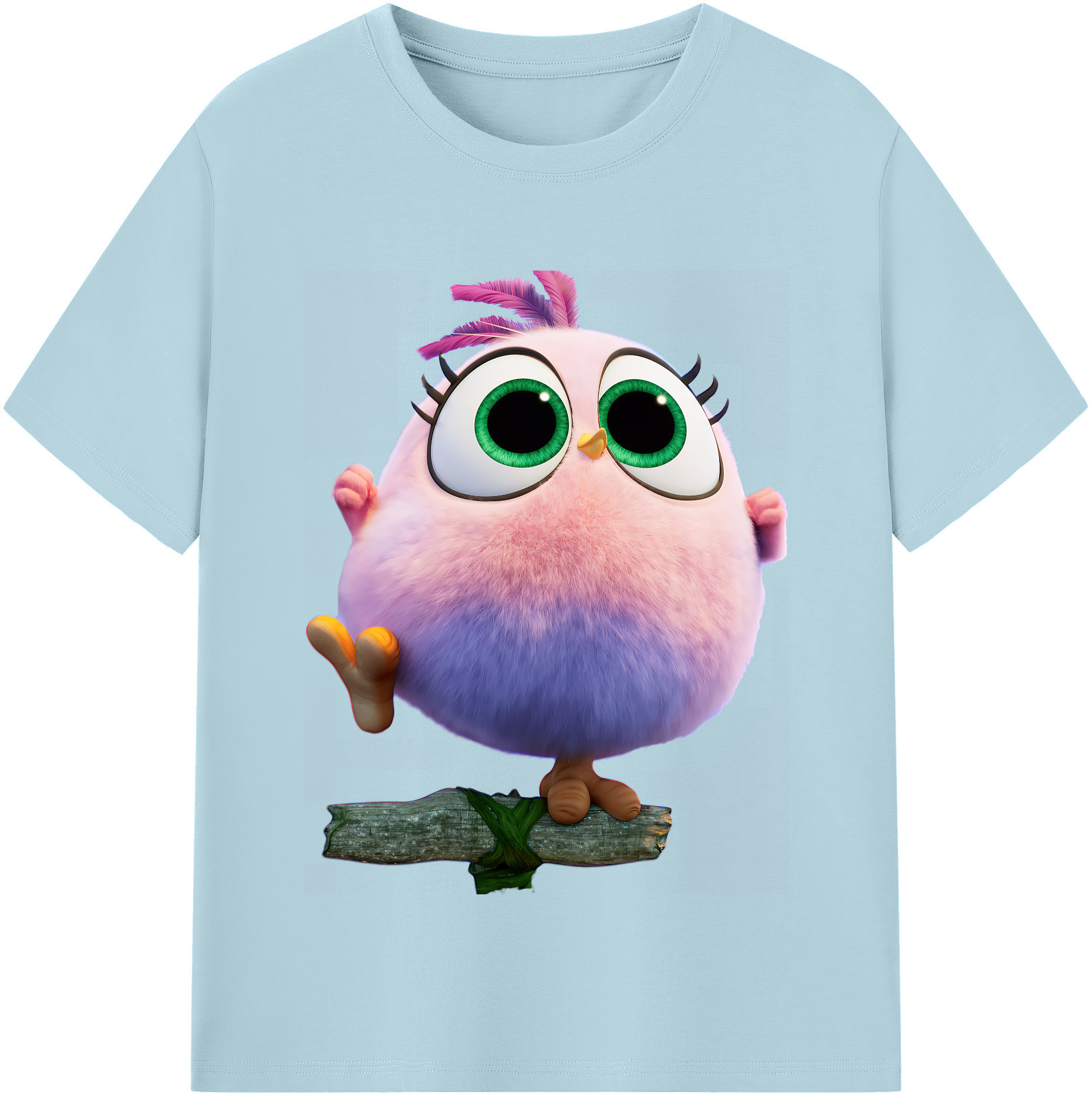 （画像用） Angry Birds アングリーバード 綿100％半袖Tシャツ（フロントプリント）